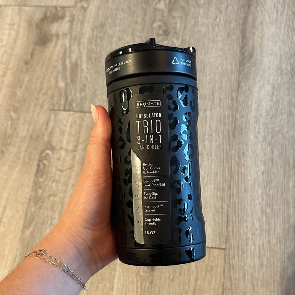 NWT BrüMate Black Leopard Trio
